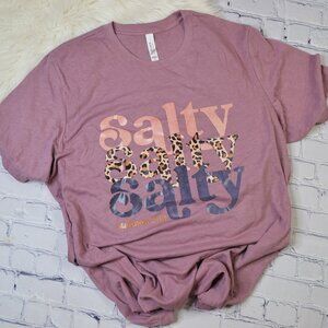 Salty shirt, Bella Canvas Heather Orchid shirt, Christian shirt